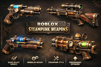 roblox 3d weapon modeling and roblox game 3d prop model optimize for roblox game