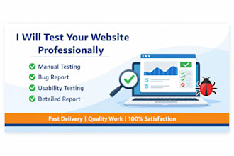 test your web application and report bugs