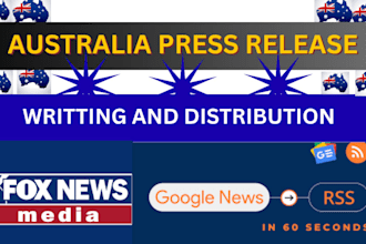write and publish press release on australian media sites