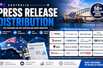 write and publish press release on australian media sites
