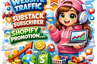 organic increase website traffic, substack subscriber, shopify promotion