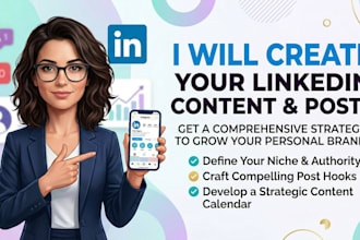 create a linkedin content plan and engaging posts