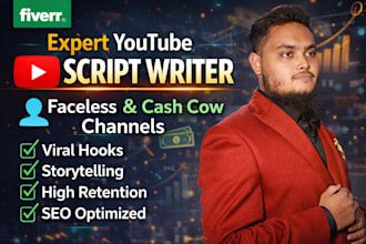 be your professional youtube script writer for viral videos