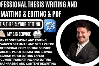 proofread, edit, and format your thesis, essay, and academic writing