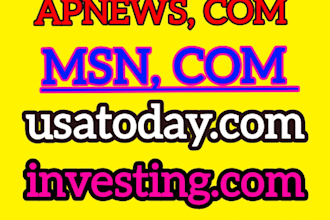 publish your article on apnews,com  and yahoo finance and msn,com da 90