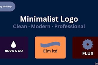 design a minimalist logo for your brand