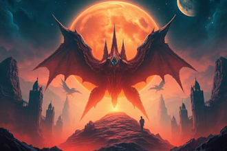 design fantasy, sci fi, horror and dystopian book cover art