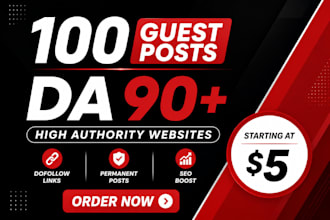 publish a guest post on high authority websites