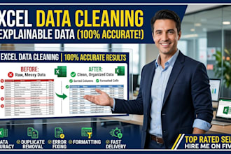 clean,format and fix messy excel and CSV data