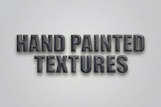 do hand painted textures for games