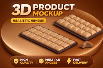 realistic 3d product mockups for your brand