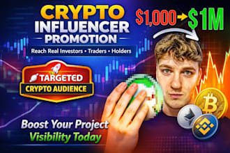 do crypto influencers promotion, to bring whale investors, holders, traders