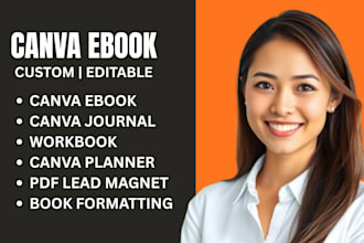 design canva ebook, canva planner, ebook formatting, canva workbook, lead magnet