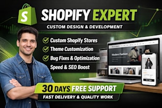 design, develop, fix, and customize your shopify store