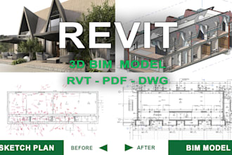 create revit model from 2d drawings