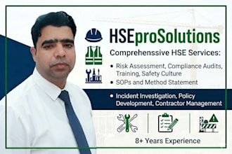 write professional risk assessment, sops and method statements for your project