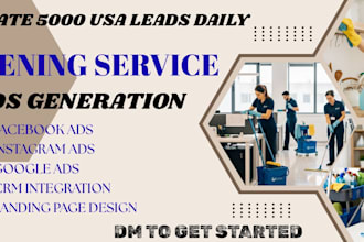 exclusive converting 500 USA tax cleaning leads finding leads meta ads