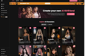 an ai nsfw chatbot website, app, nsfw image generator