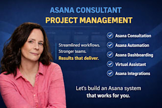 setup asana, asana consultation, virtual assistance, training