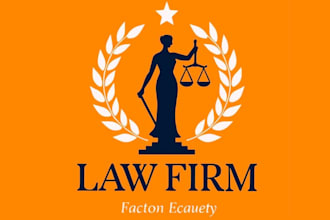 design super law firm justice logo for flash civil process inc
