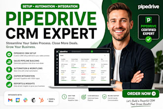 setup pipedrive CRM automation sales pipeline and zapier integration