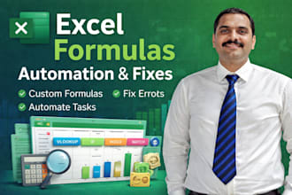 create excel formulas, fix errors, and automate tasks