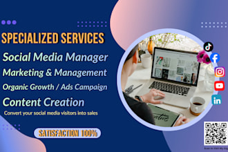 be your shopify social media marketing manager and content creator