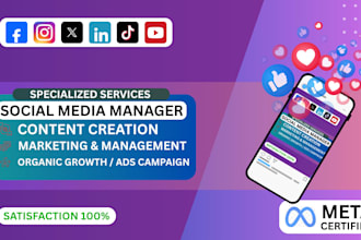 be your shopify social media marketing manager and content creator