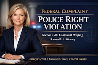 draft a federal complaint against police rights violations