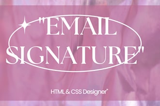 create a modern and responsive email signature for outlook or gmail
