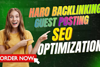 build haro haro backlinks link building guest posts and digital PR
