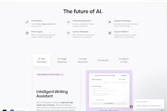 build a professional website  saas