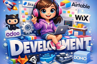 promote setup github development jira airtable wix odo gitlab unity docker domo