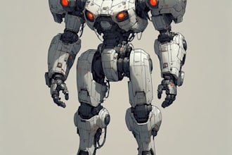 draw or design mechs robots concepts