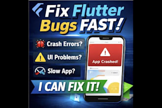 debug and fix any flutter app issues