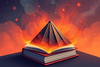 design professional book or book cover art