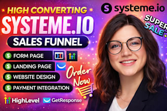 build systeme io sales funnel, systeme io website, systeme io landing page