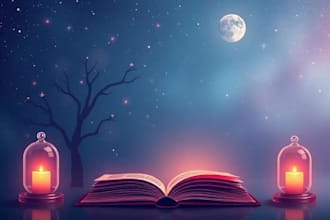 design esthetic and lovely book cover art in one day