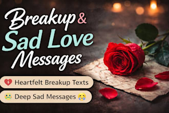 write heart touching sad and breakup messages for you