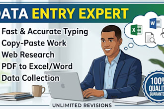 do fast and accurate data entry and typing work