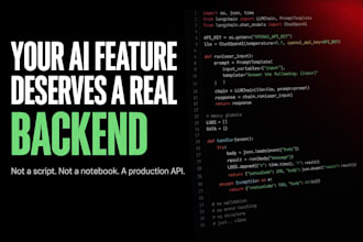 build a production ready ai microservice with langchain