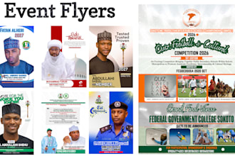 design a professional business or event flyer