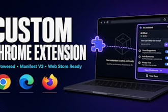 develop a custom chrome extension or browser extension