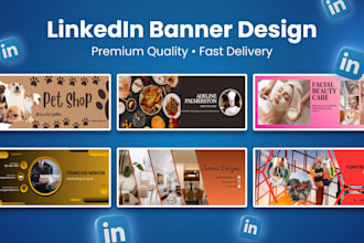 design professional linkedin banner and web banner