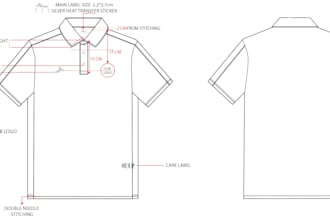 create a professional sportswear techpack for football clubs and teams