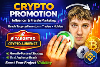 do crypto promotion, presale promotion to reach whales targeted investors