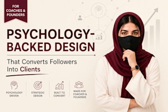 design premium social media posts for coaches and founders