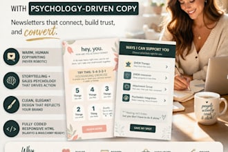 design and write high converting newsletters copy