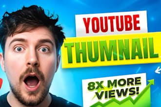 design CTR boosting youtube thumbnail in 3hrs