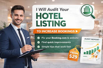 audit your hotel listing to increase bookings